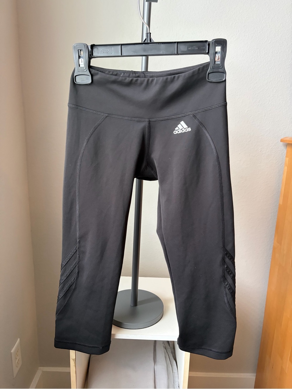 adidas Black Cropped Performance Leggings